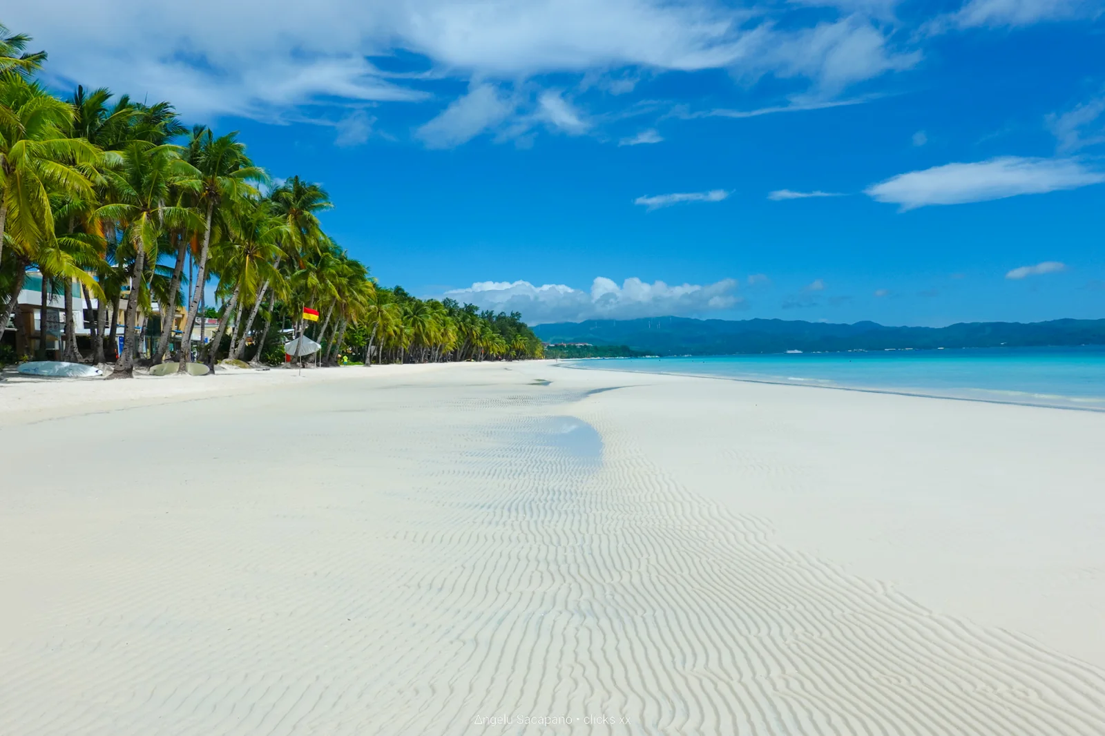 White Beach, photographed during a tourist closure